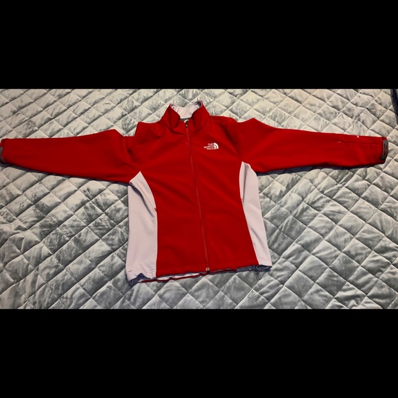 The North Face Jackets & Blazers - 2 in 1 red and grey North Face coat